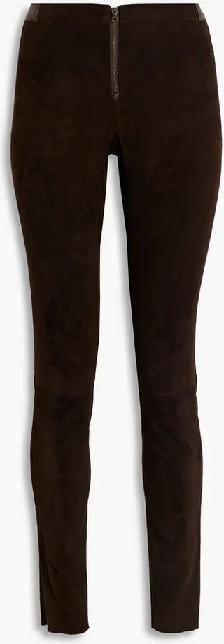 Suede leggings