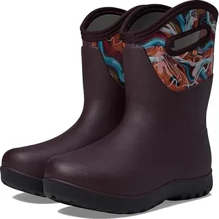 Bogs Neo - Classic Mid Glossy Abstract (Burgundy Multi) Women's Shoes