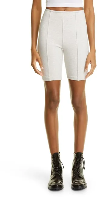 High Waist Stretch Cotton Bike Shorts