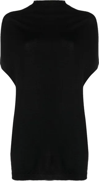 Knitted Sleeveless Cashmere Top