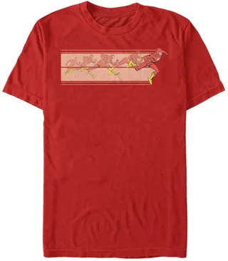 Fifth Sun Dc Men's The Flash Running Fast Short Sleeve T-Shirt