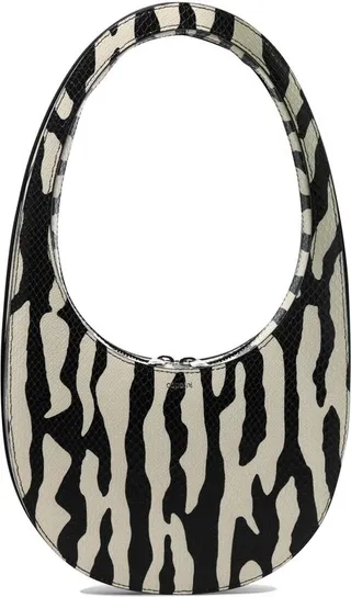Coperni Zebra Printed Mini Swipe Tote Bag
