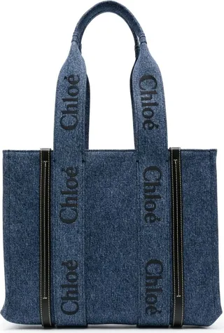 Logo-Tape Detail Tote Bag