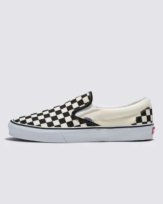 Checkerboard Classic Slip-On Wide Shoe