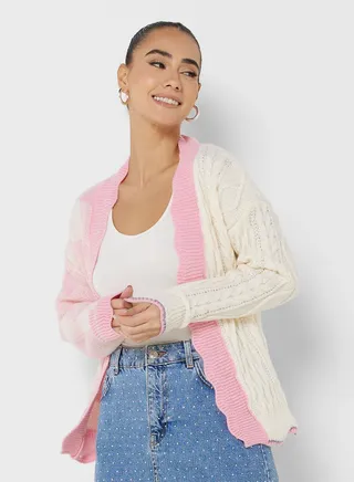 Colorblocked Cardigan