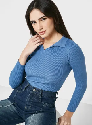 Polo Shirt Sweater