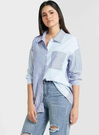 Print Blocking Shirt