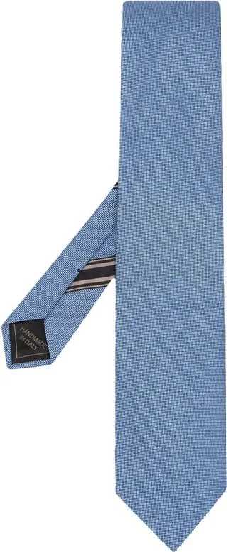 Micro-Print Silk Tie