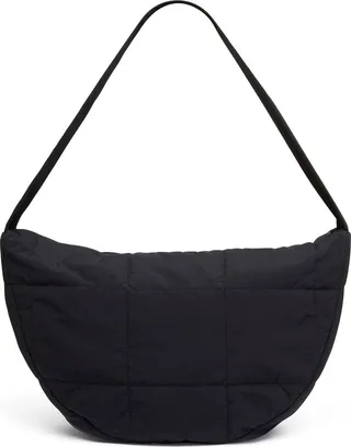 Recycled nylon satchel shoulder bag