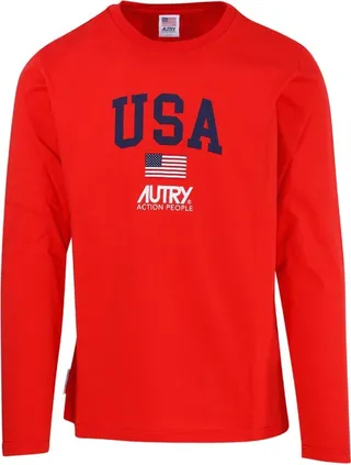 Autry Logo Printed Crewneck T-Shirt