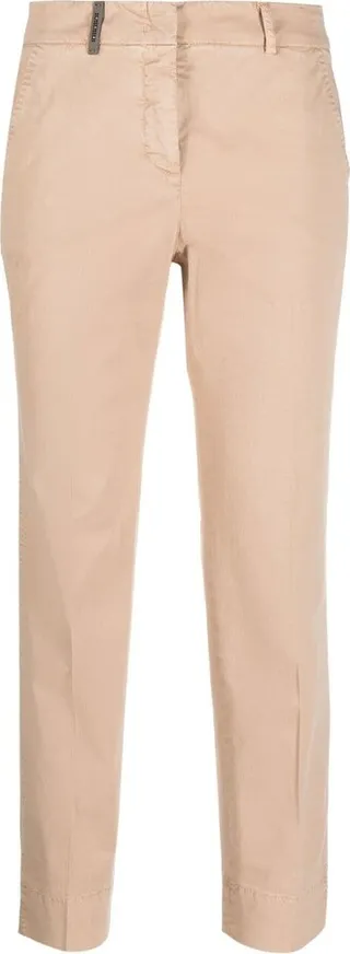 Slim-Cut Cropped Trousers