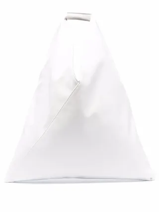 Japanese debossed-logo tote bag