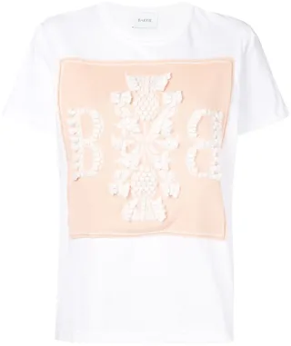 logo cashmere patch T-shirt