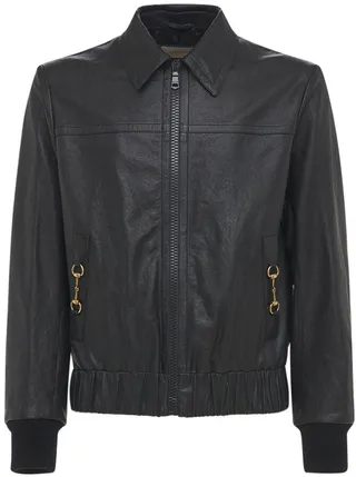 Leather Bomber Jacket