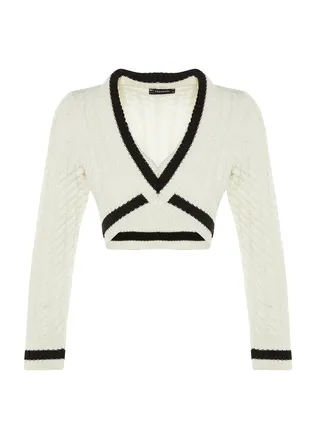 V-Neck Knitted Sweater