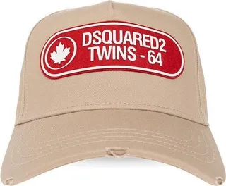 Dsquared2 Logo-Patch Distressed Baseball Cap