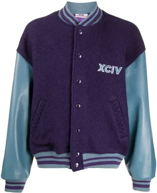 Colour-Block Bomber Jacket