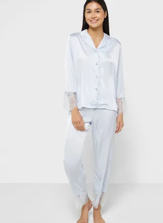 Lace Detail Pyjama Set