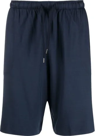 Blue Drawstring Shorts