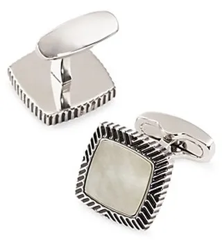 Link Up Mother of Pearl Square Cufflinks