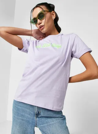 Regular Tshirt Eiht Roll Up Cuff ( Tacked)