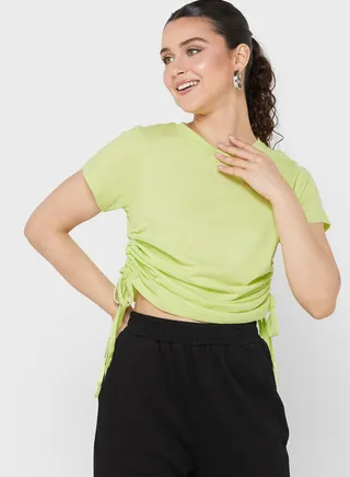 T-Shirt With Ruching Detail