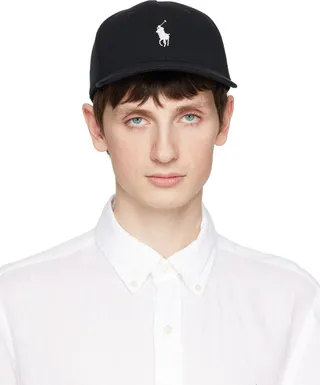 Polo Ralph Lauren Black Embroidered Cap