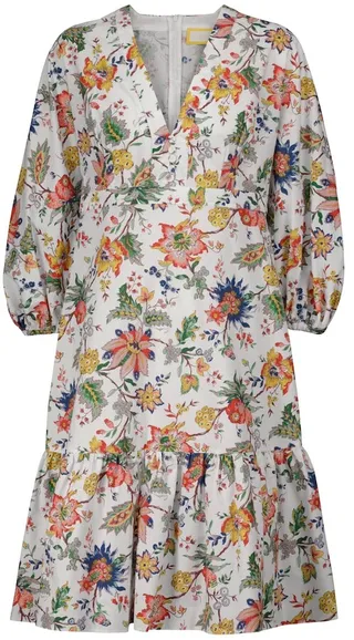Vacation Formentera floral cotton midi dress