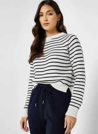 Striped Crew Neck T-Shirt