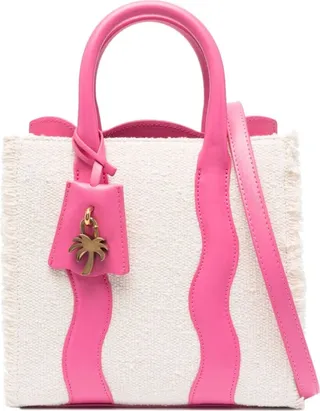 Ecru And Pink I Love Pa Tote Bag