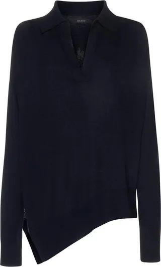 Isabel Marant V-Neck Asymmetric Knitted Sweater
