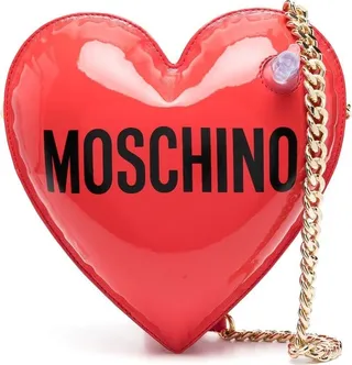 Logo-Print Inflatable-Heart Bag