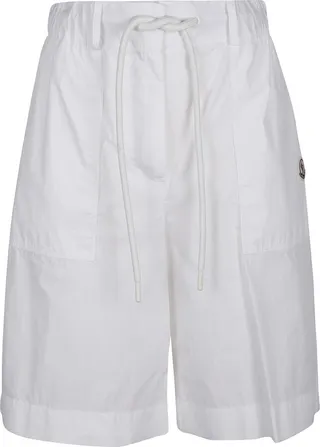 Moncler High Waist Drawstring Shorts