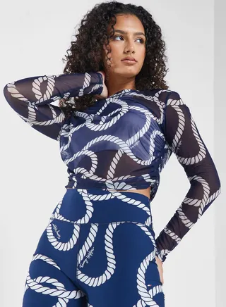 All Over Printed Rope Top