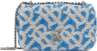 Burberry Blue & Gray Mini Lola Bag