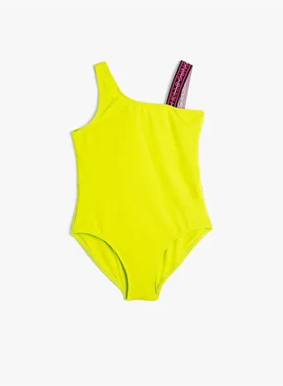 Swimsuit One Shoulder Strappy Detail