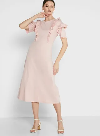 Ruffle Detail Dress
