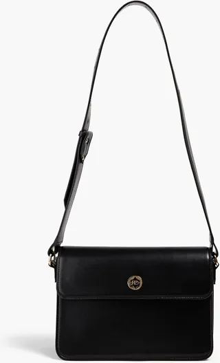 Zendaya faux leather shoulder bag
