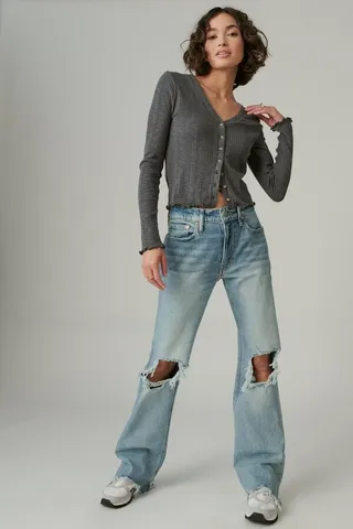 Long Sleeve Knit Cardi Top