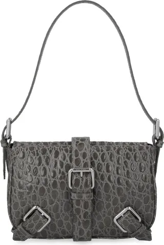 By Far Murphy Embossed Shoulder Bag