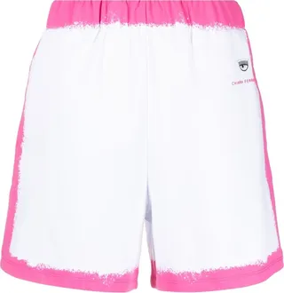 Embroidered-Logo Cotton Shorts