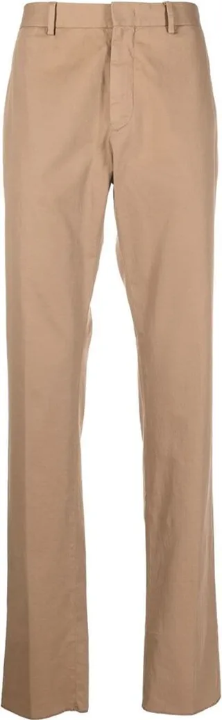 Straight-Leg Cut Trousers