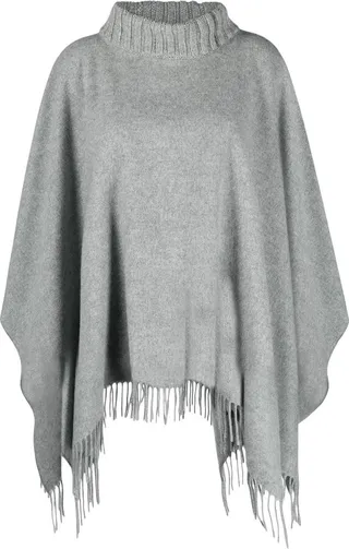 Fringed Knitted Cape