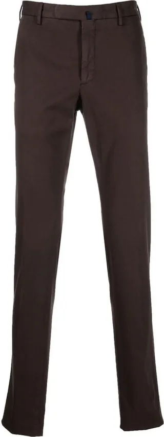 Mid-Rise Straight-Leg Trousers