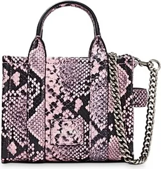 Marc Jacobs The Snake-Embossed Micro Tote Bag