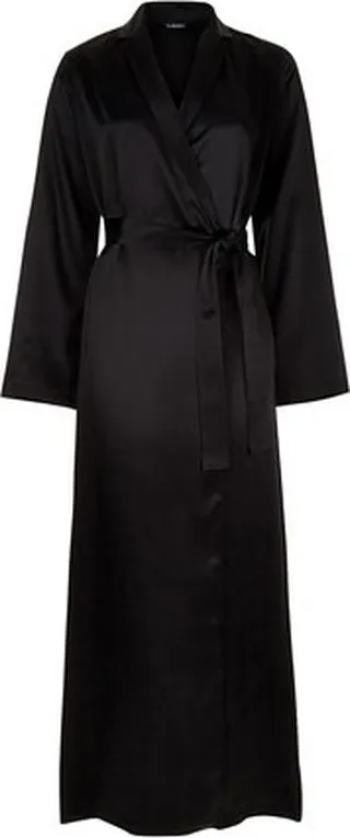 Long silk bathrobe