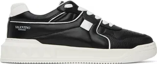 Valentino Garavani Black One Stud Sneakers