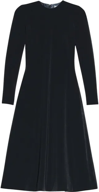 Long-Sleeve Midi Dress