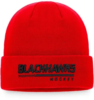 Fanatics Branded Men's Chicago Blackhawks Authentic Pro Locker Room Cuffed Knit Cap