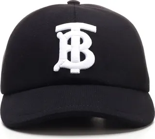 Burberry Monogram Embroidered Baseball Cap